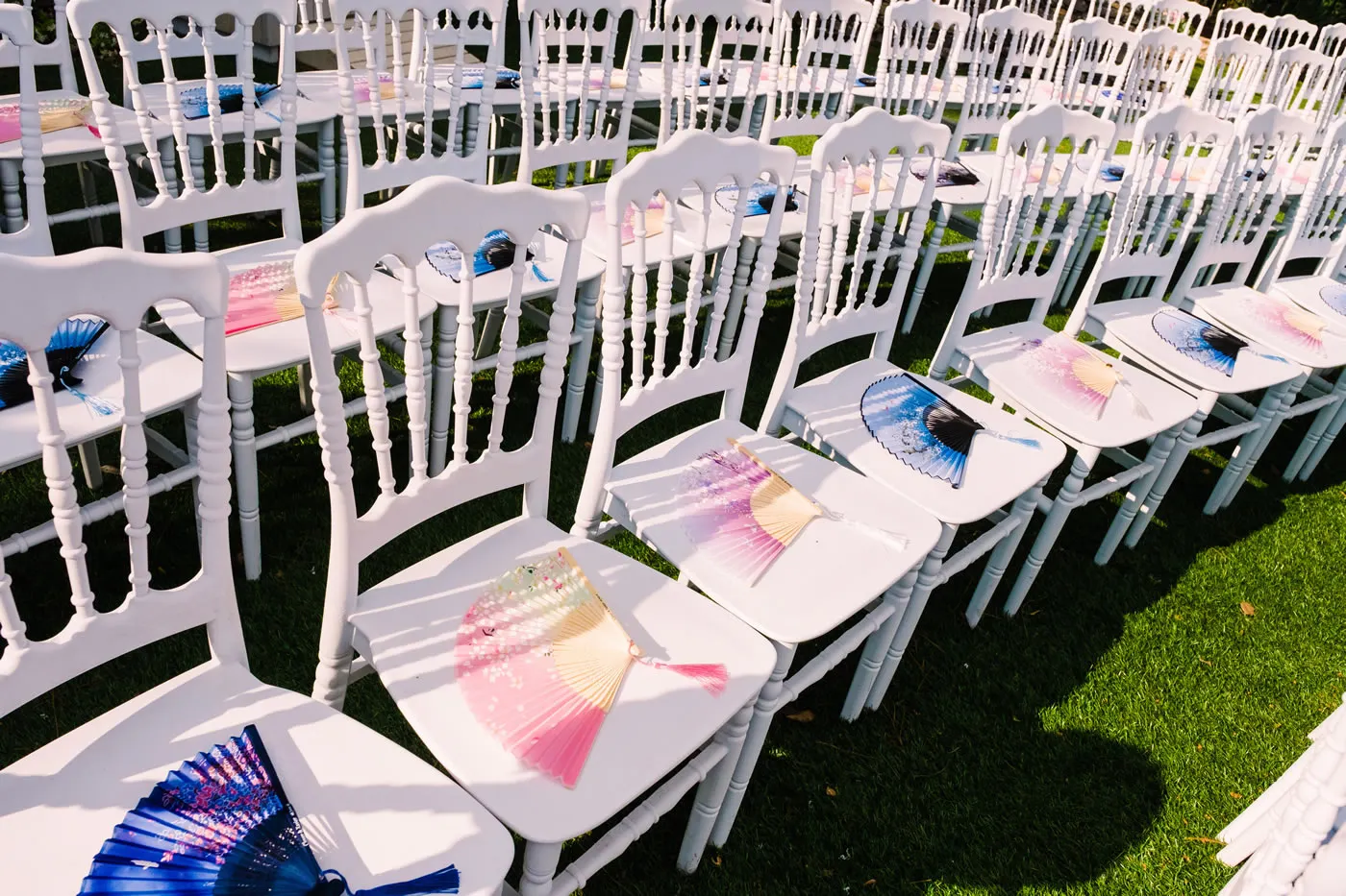 Cérémonie, vue jardins