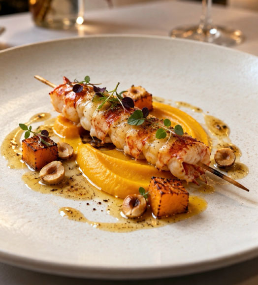 Brochette de Langouste rôtie